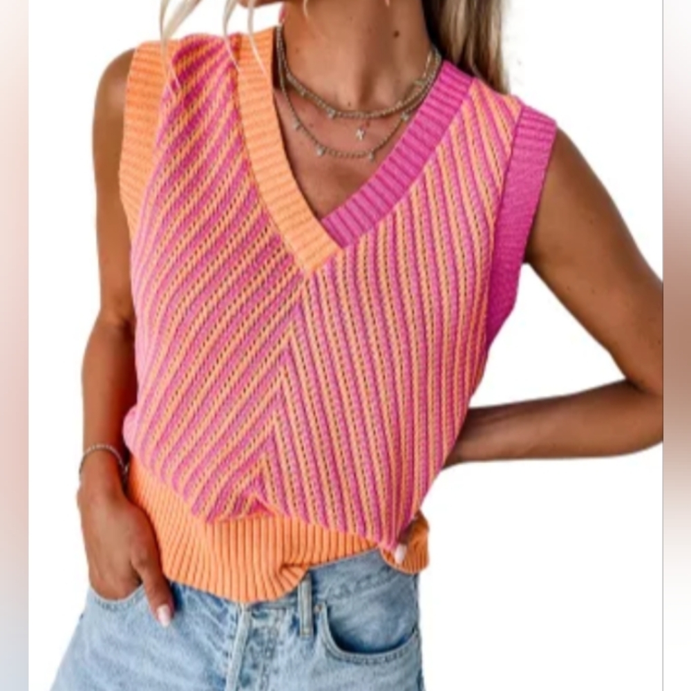 Strawberry sweater vest